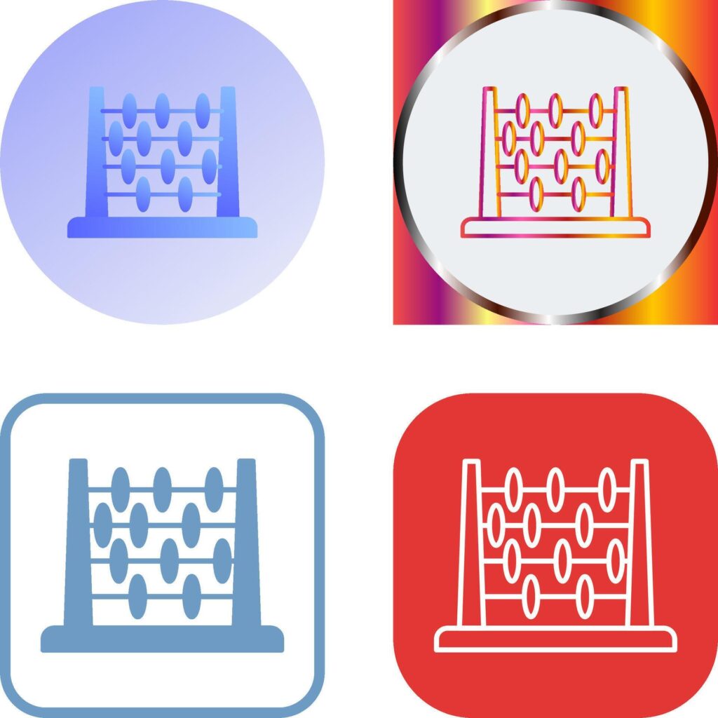 Abacus Icon Design Stock Free