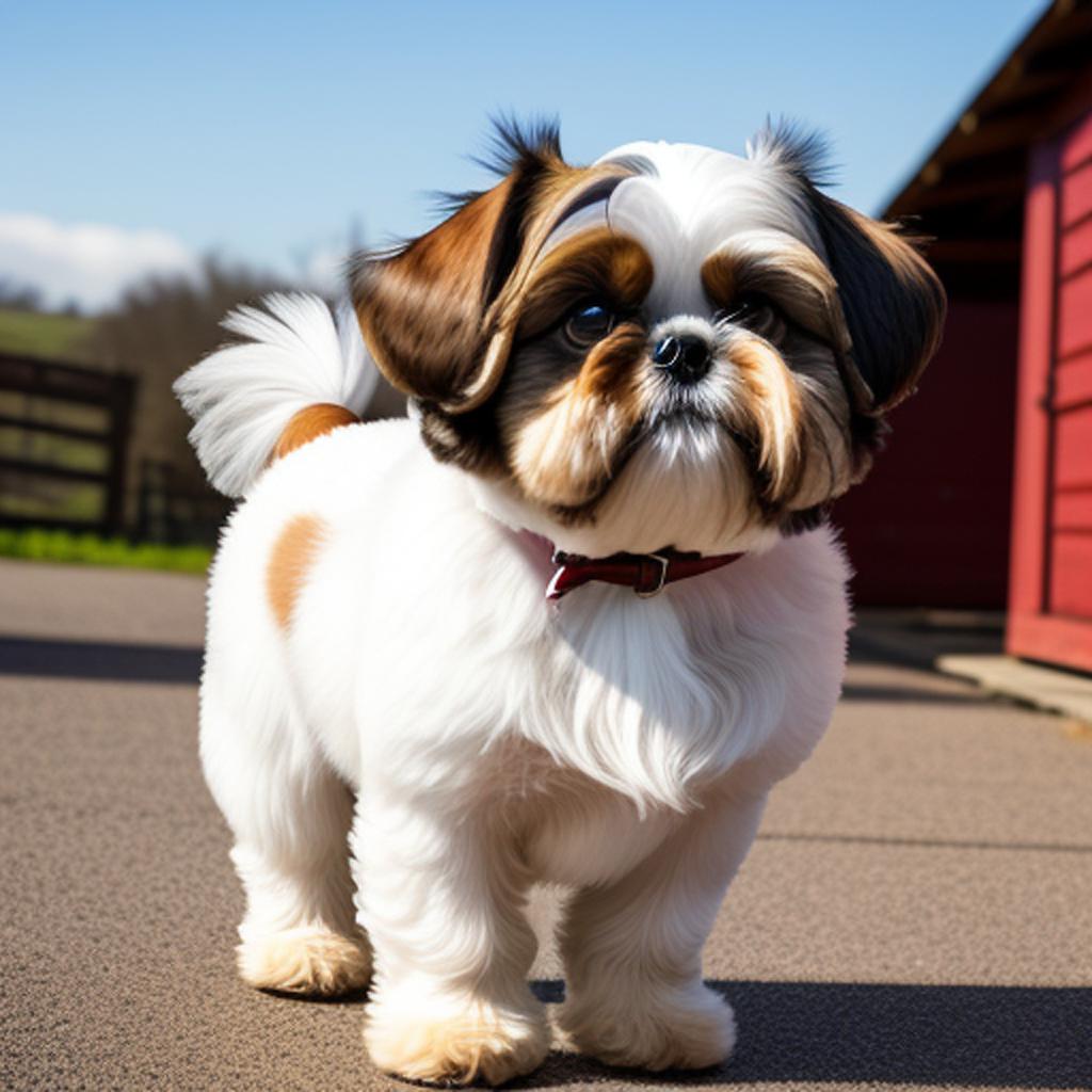 A Shih Tzu dog by @ai_generated