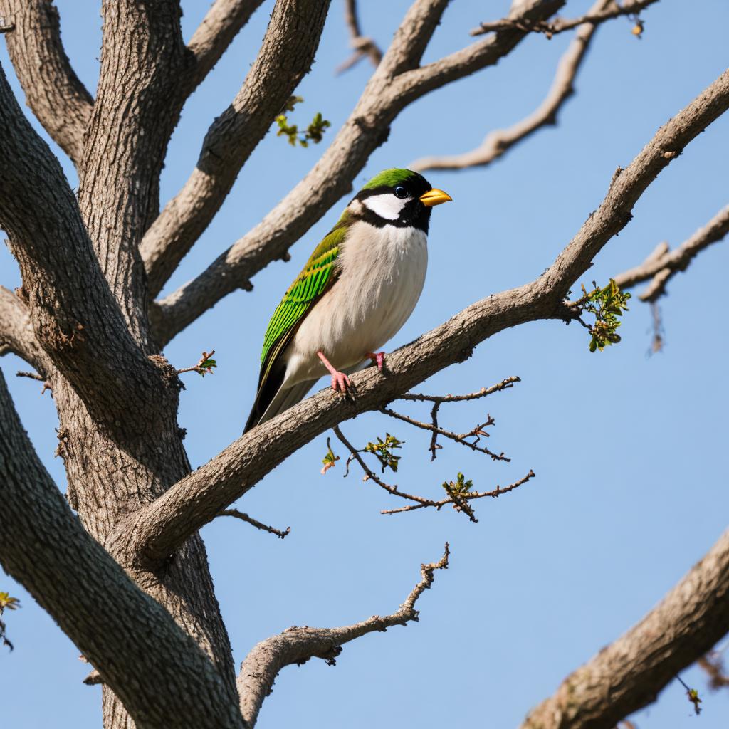 Bird in tree by by @ai_generated