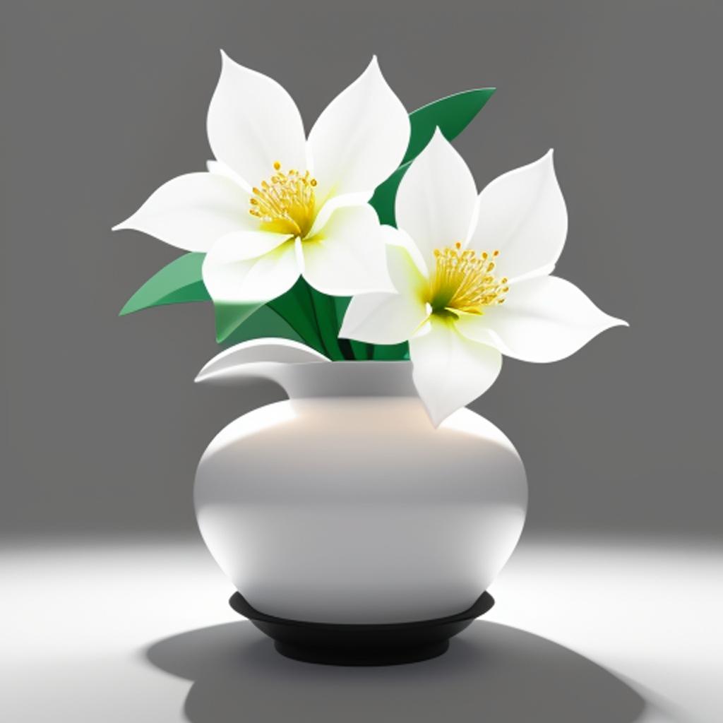 Minimalist flower arrangement, zen by @ai_generated