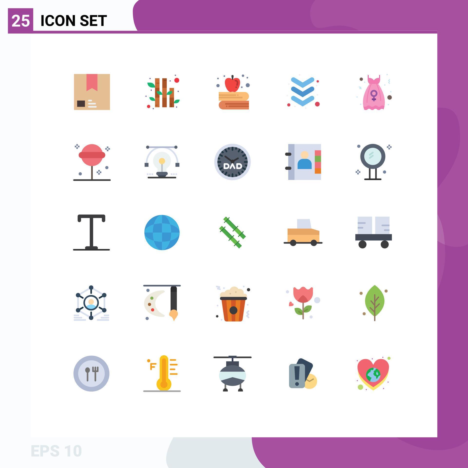 25 Creative Icons Modern Signs and Symbols of robe clothes plant keyboard arrow Editable Vector Design Elements Stock Free