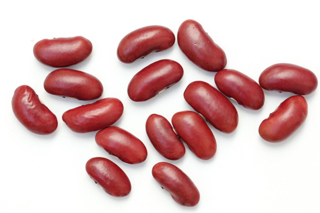 Red beans isolated on white background Stock Free