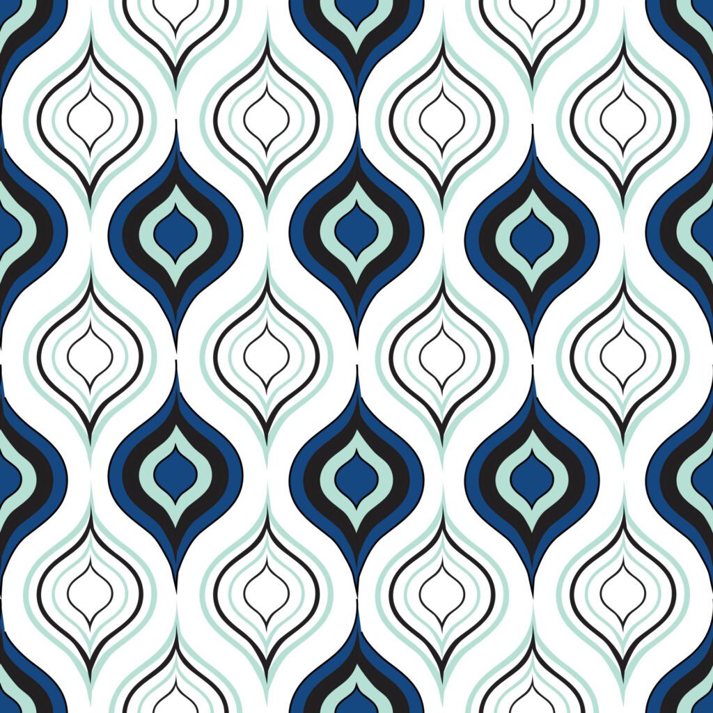 Seamless Ikat ethnic pattern. Free Vector