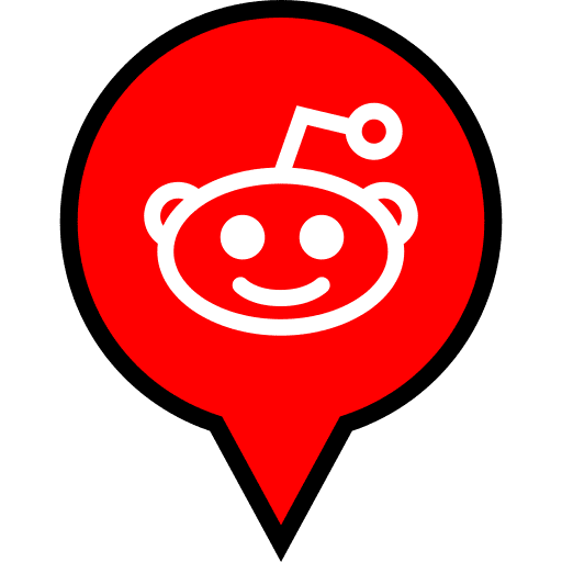 Reddit, pin, location icon