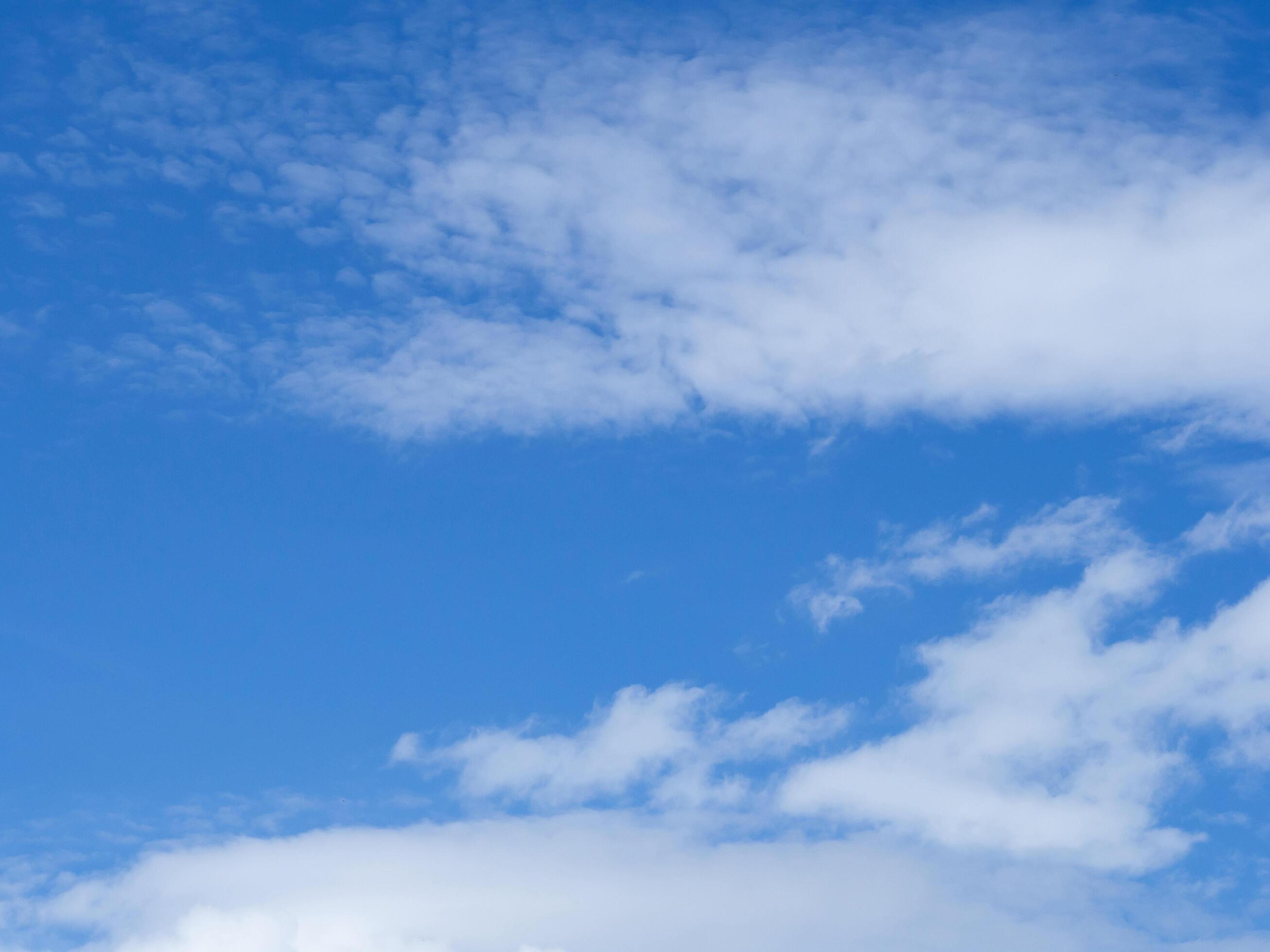 Blue sky with white clouds background. Space for text Stock Free