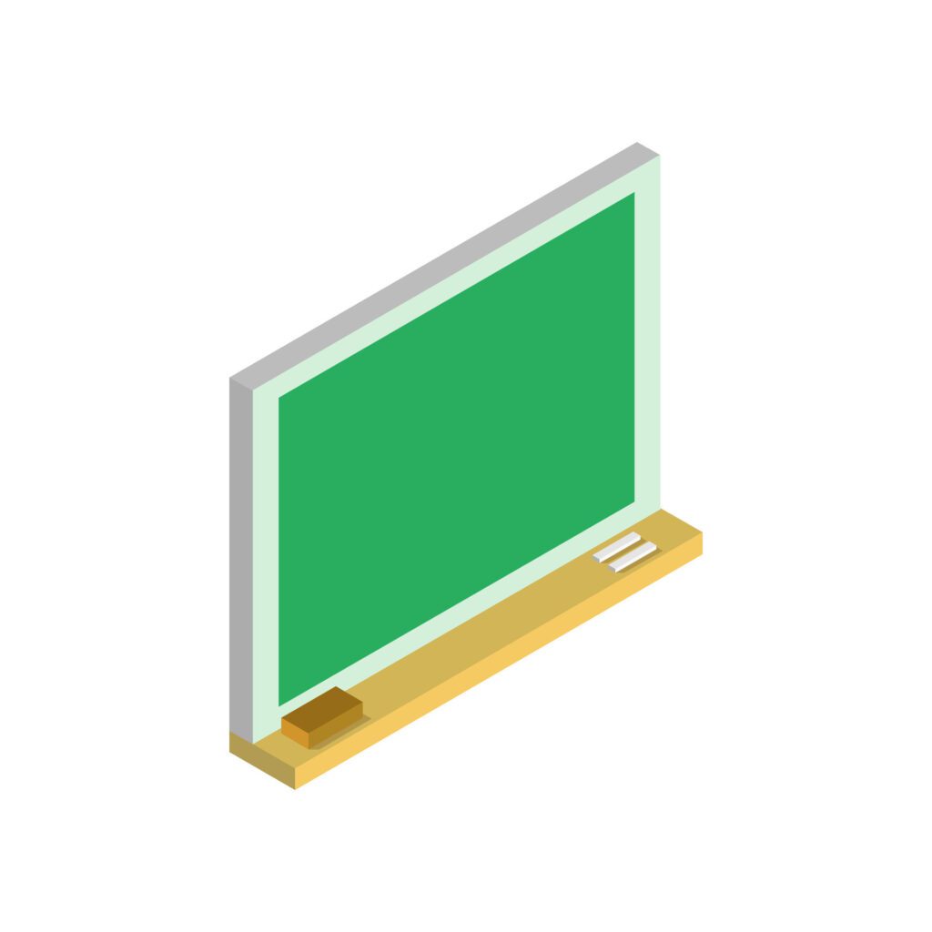 Blackboard Icon On White Background Free Vector