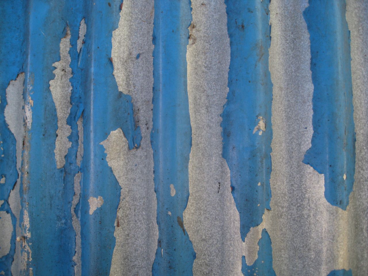 Blue Paint Worn Out Metal Stock Free