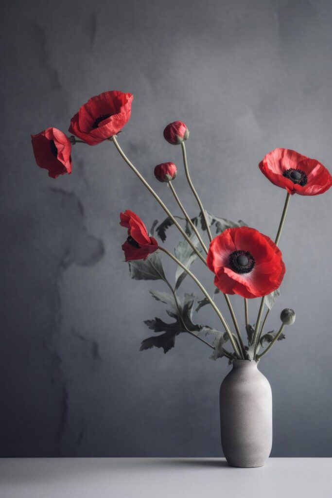 Poppy flower background. Illustration Stock Free