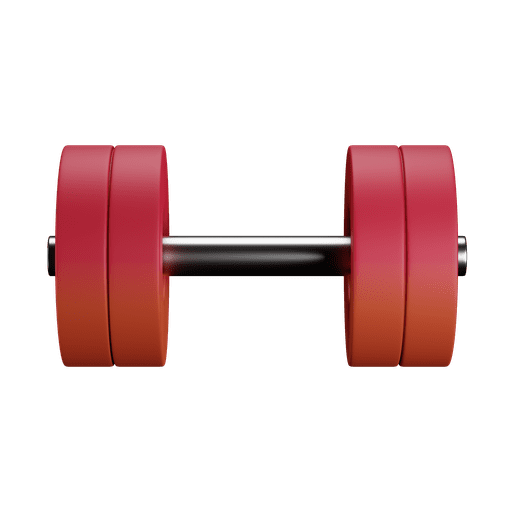 Weight, gym, workout 3D illustration