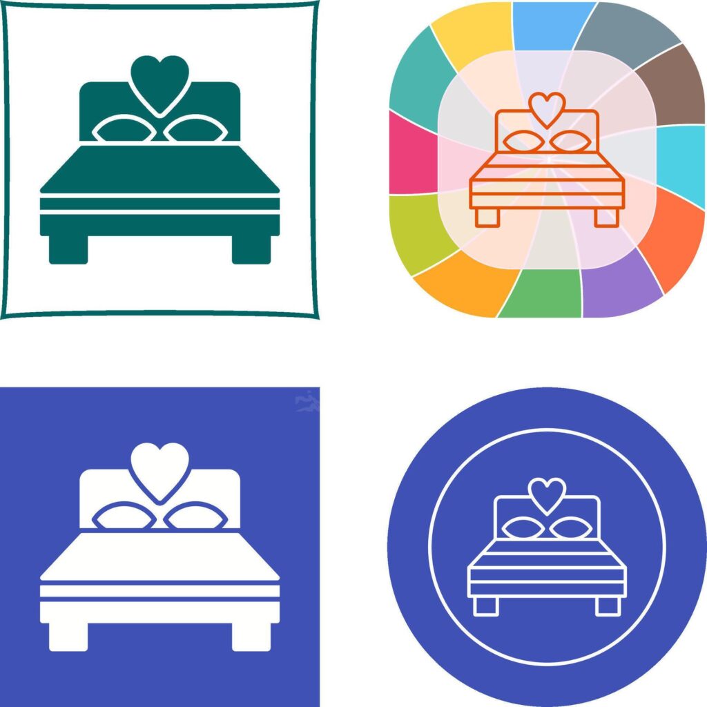 Bedroom Icon Design Stock Free