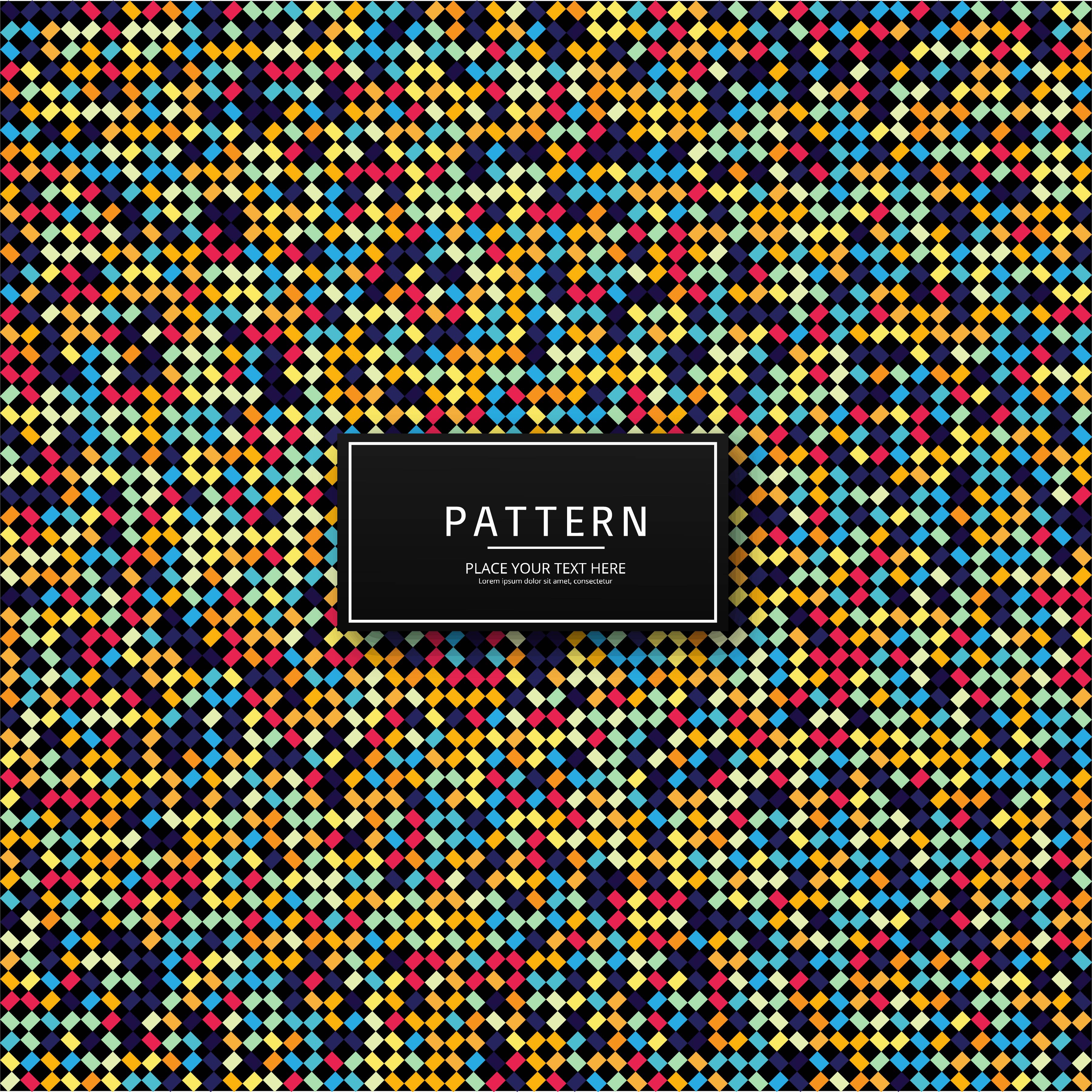 Modern geometric colorful seamless pattern design Free Vector