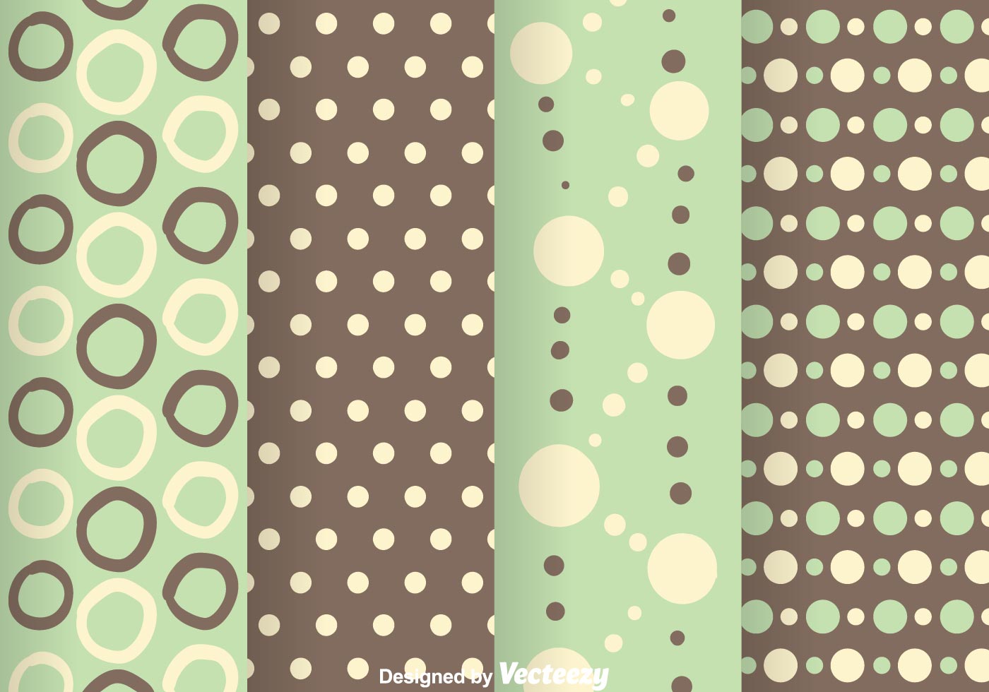 Green And Grey Polka Dot Pattern Free Vector and Free SVG