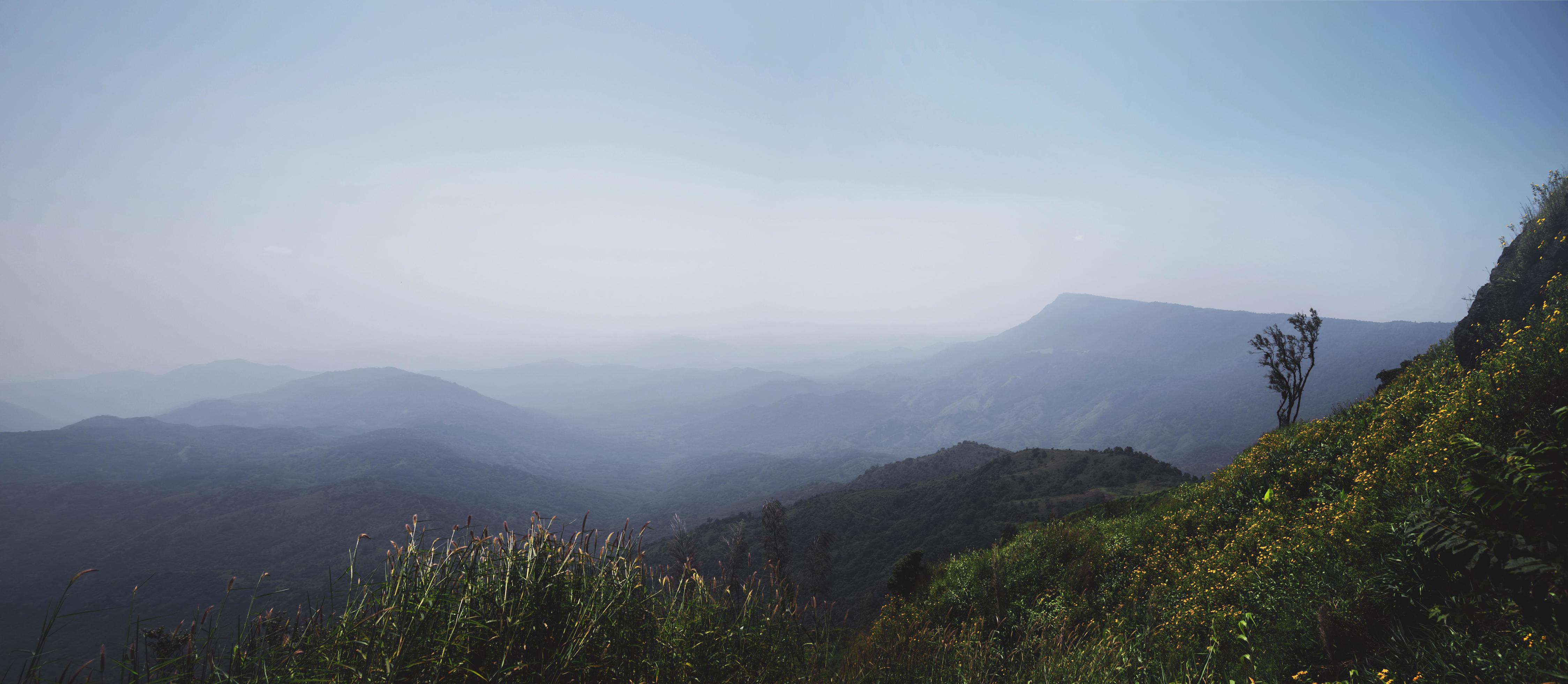 Landscape natural view sky mountain. Mountain view .Asia Tropical. landscape Mountain nature. Thailand Stock Free