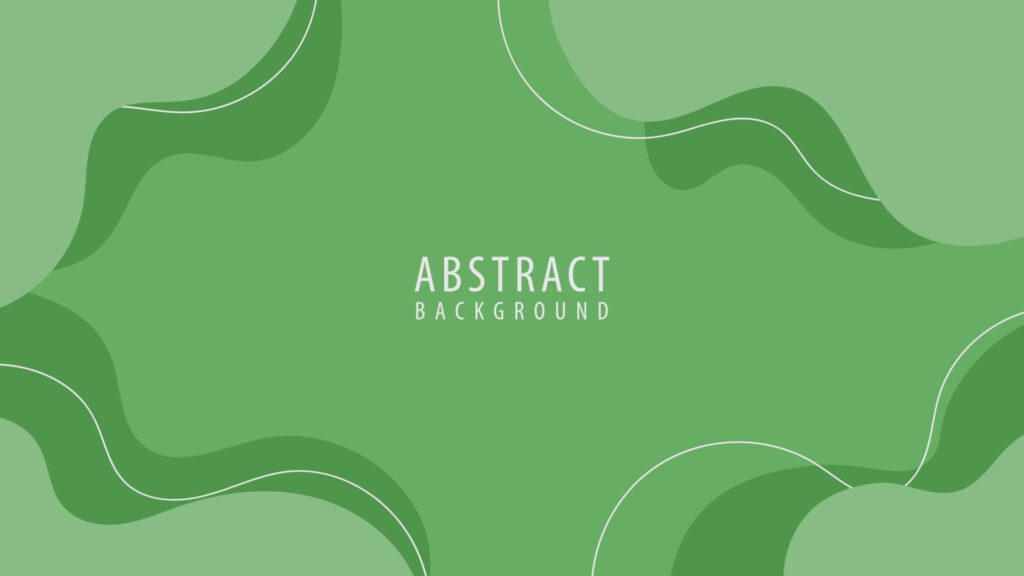 Flat Green Abstract Liquid Shape Background Free Vector