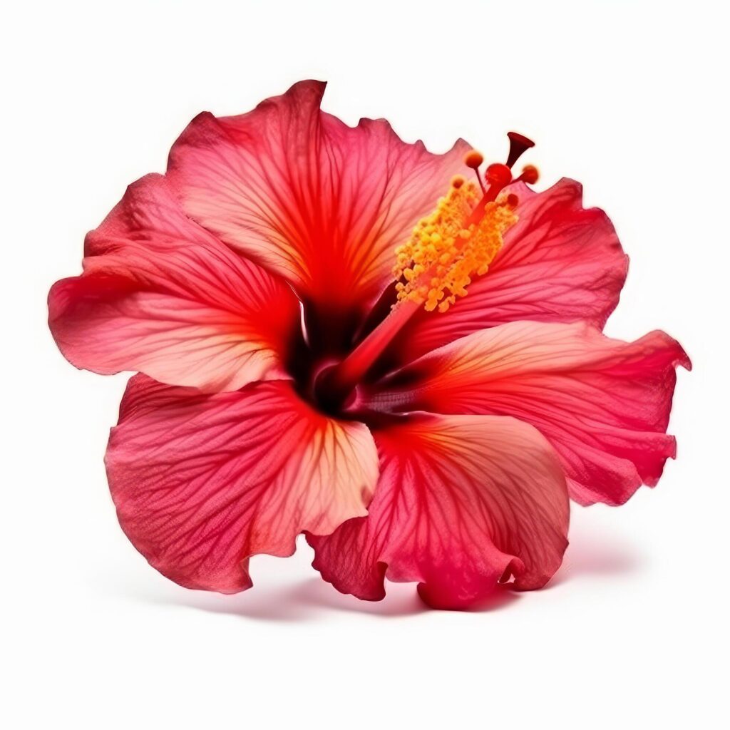 Hibiscus flower isolated. Illustration Stock Free