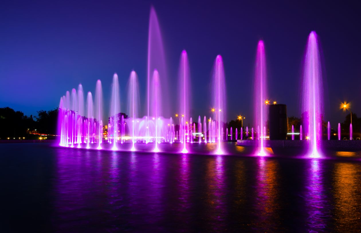 Fountain in Warsaw Stock Free