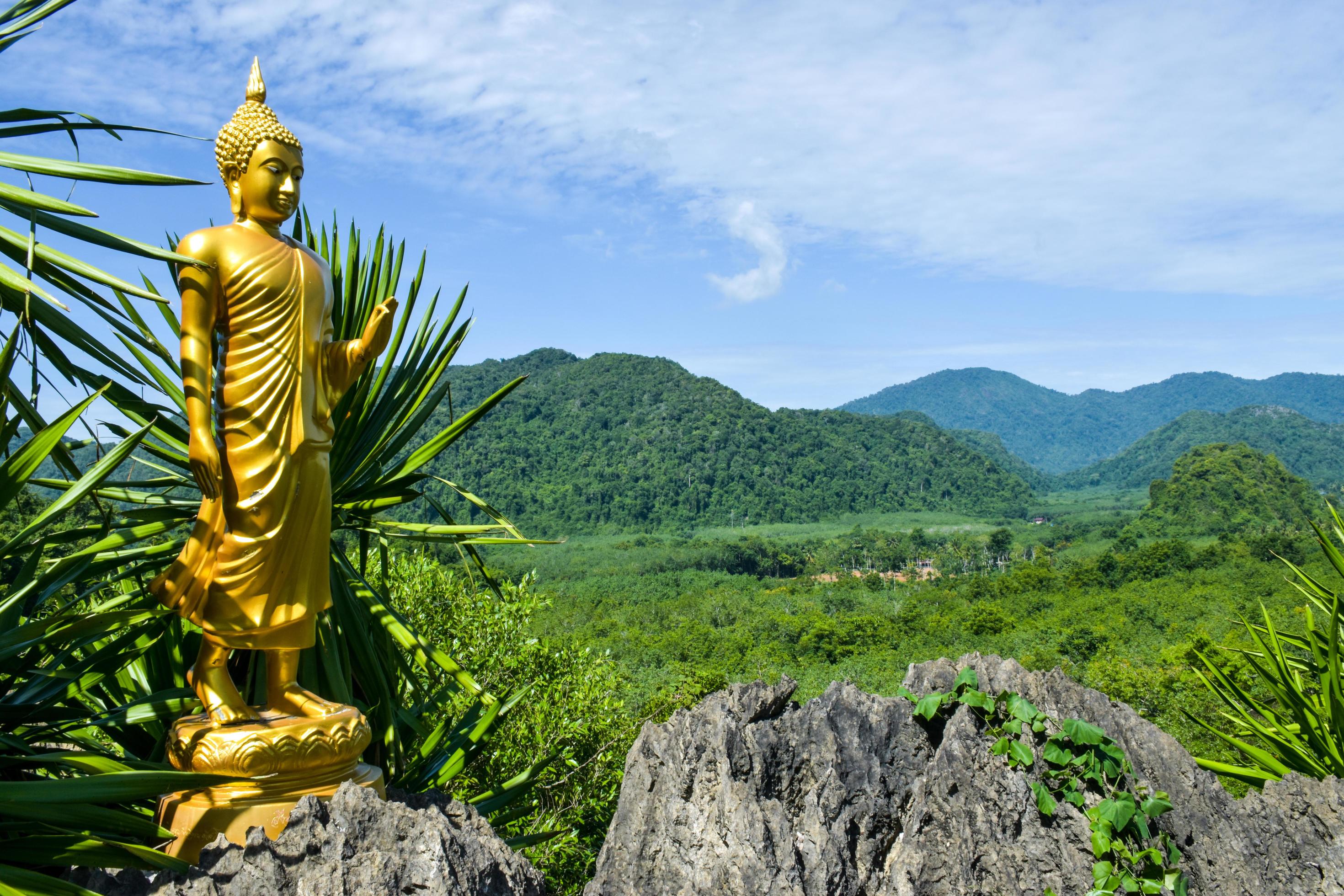 beautiful mountain nature in south Thailand Stock Free