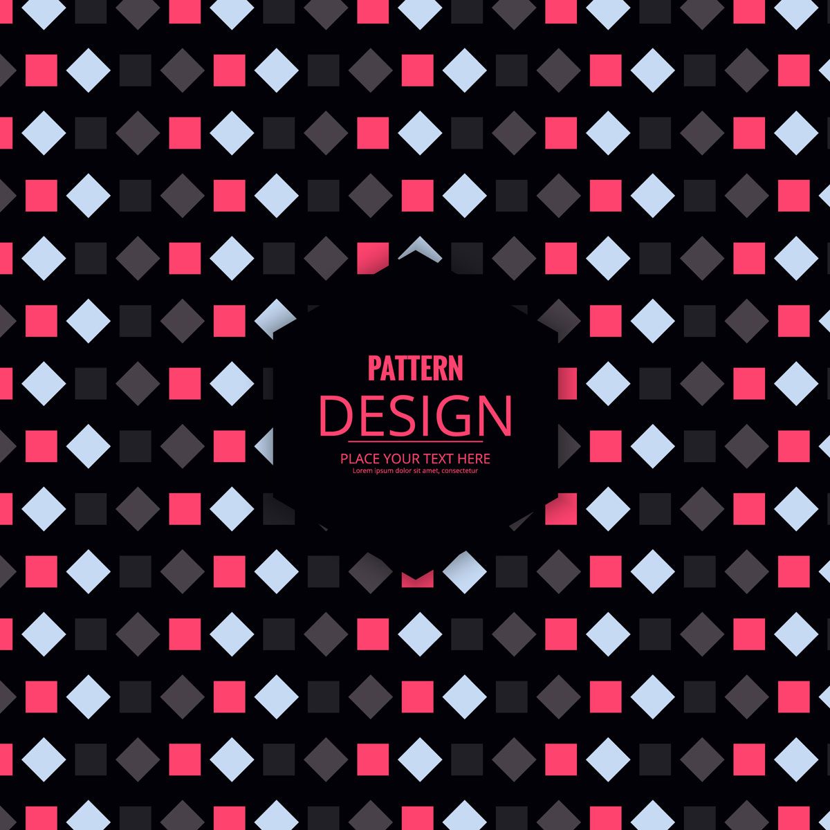 Abstract decorative seamless pattern design Free Vector