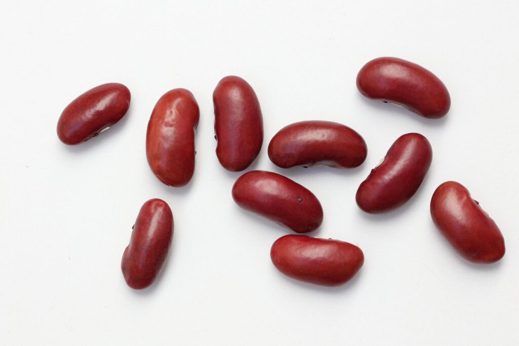 Red beans isolated on white background Stock Free