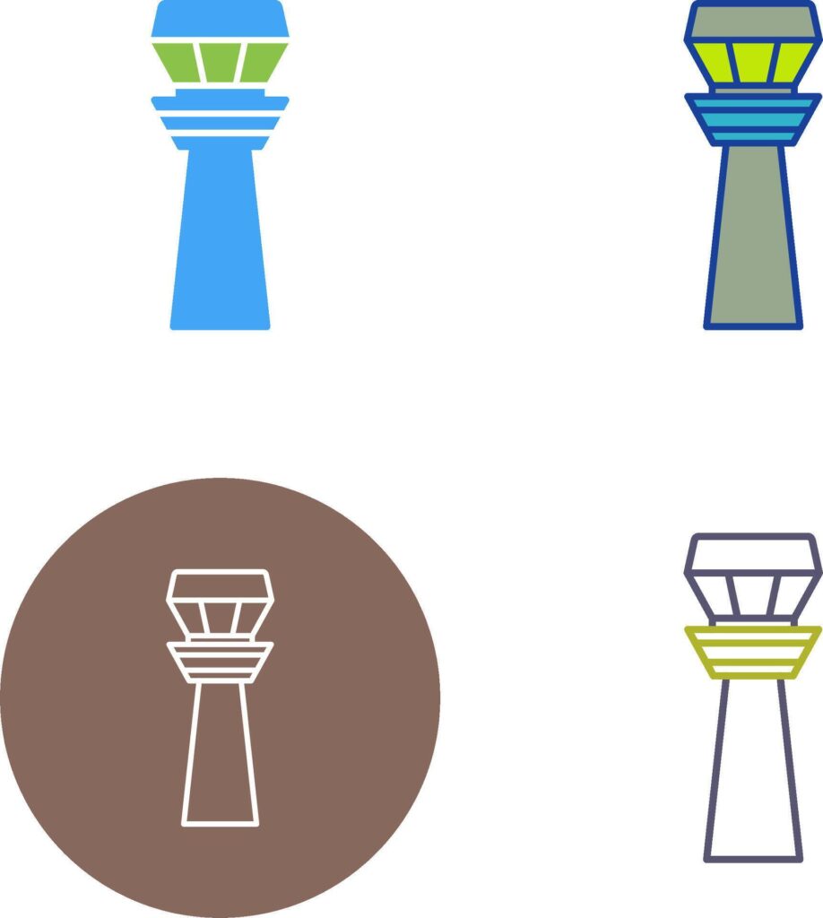 Control Tower Icon Design Stock Free