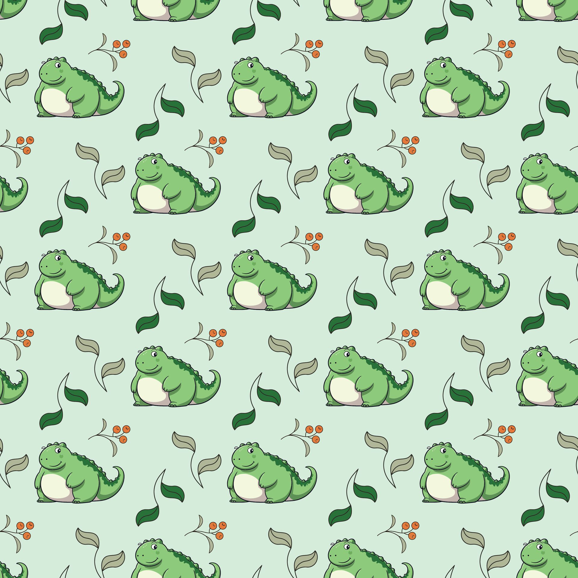 Crocodiles Seamless Pattern Design Free Vector