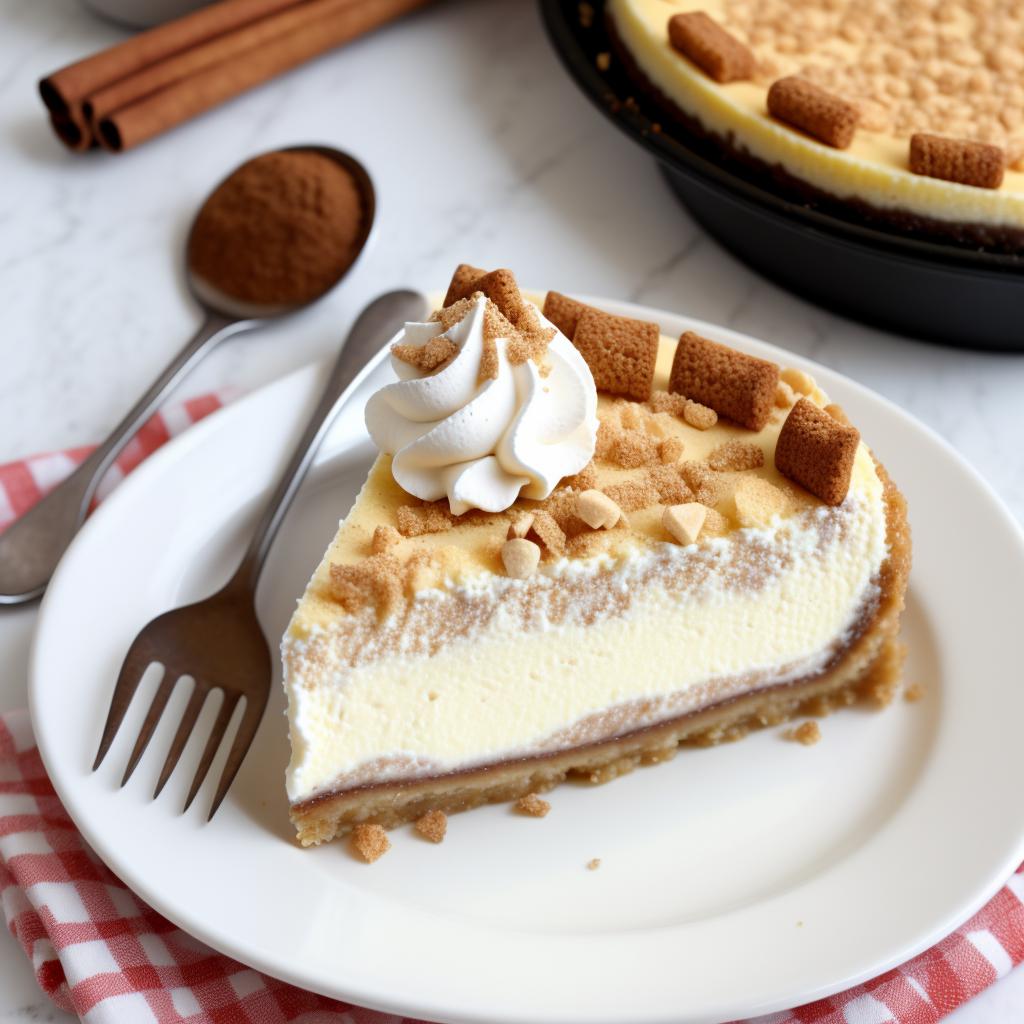 Cinnamon Toast Crunch cheesecake by @ai_generated