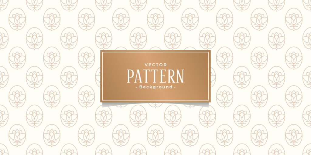 seamless ornate floral slim with frame linear vector pattern on brown background Premium Vector Free Vector and Free SVG