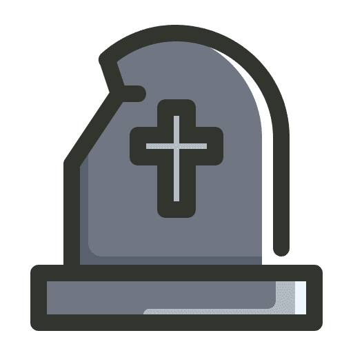 Cemetery, gravestone, graveyard icon