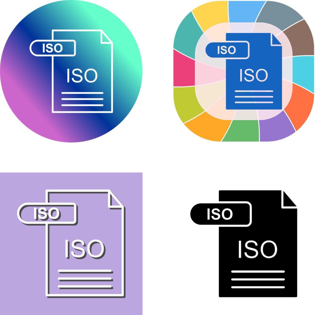 ISO Icon Design Stock Free