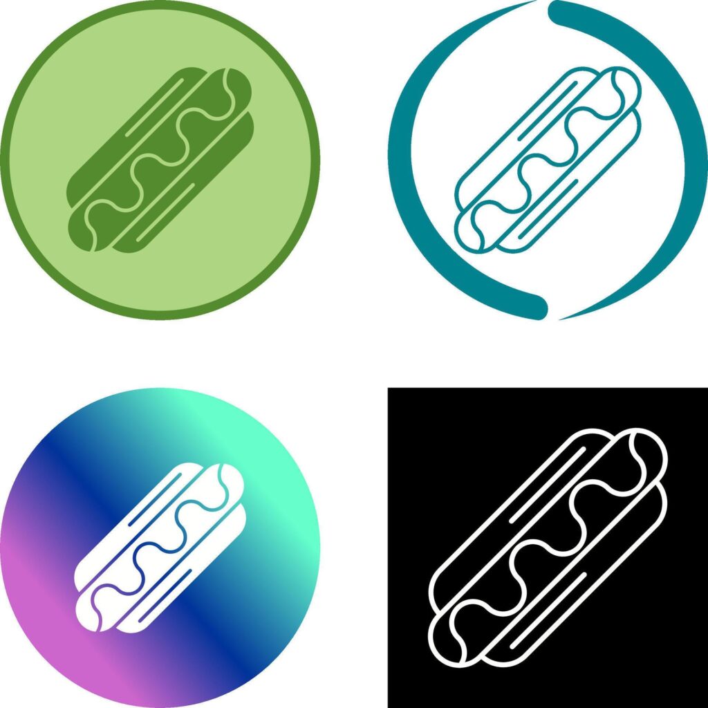 Hotdog Icon Design Stock Free