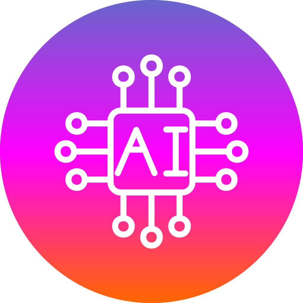 Artifical Intelligence Vector Icon Design Free Vector