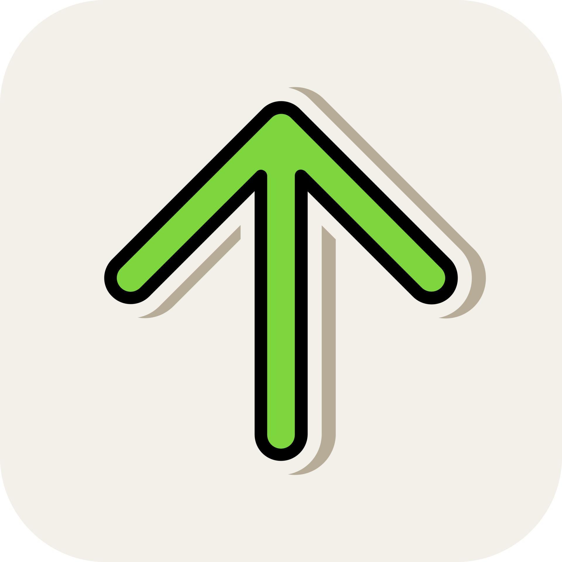 Arrow Up Vector Icon Design Stock Free