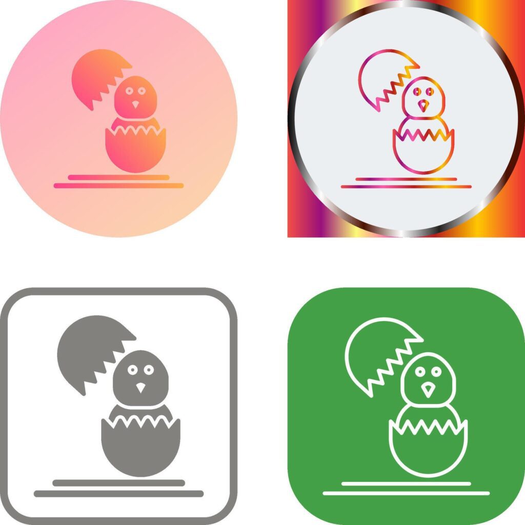 Chick Icon Design Stock Free