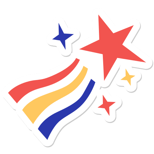 Star, united states, usa sticker