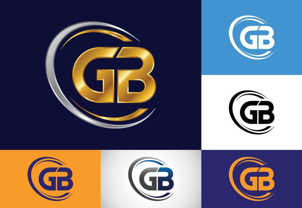 Initial Letter G B Logo Design Vector. Graphic Alphabet Symbol For Corporate Business Identity Stock Free and Free SVG