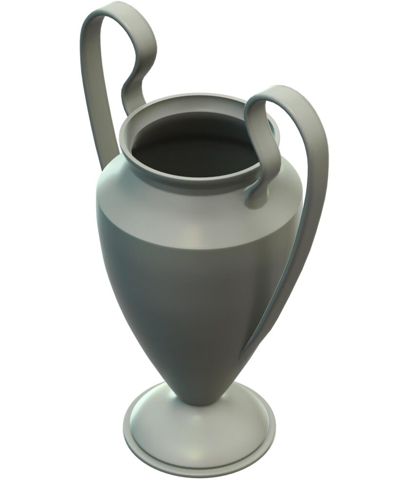 Trophy isolated on background. 3d rendering – illustration Stock Free