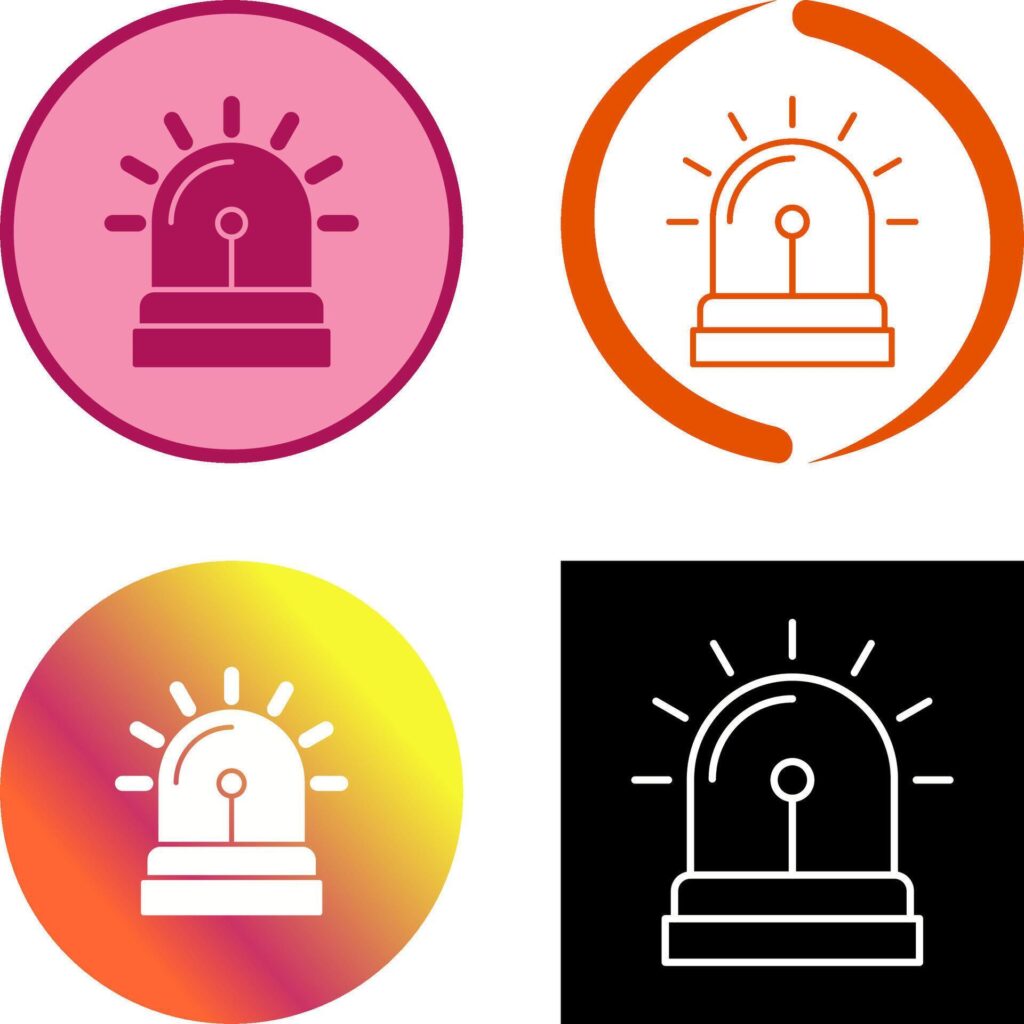 Alarm System Icon Design Stock Free