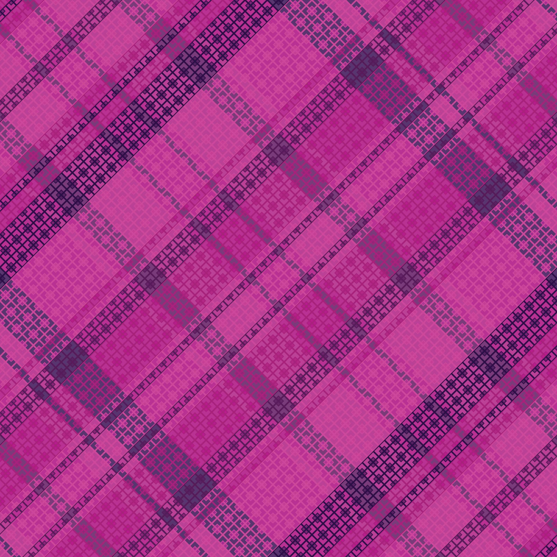 Tartan or plaid dark color pattern. Free Vector