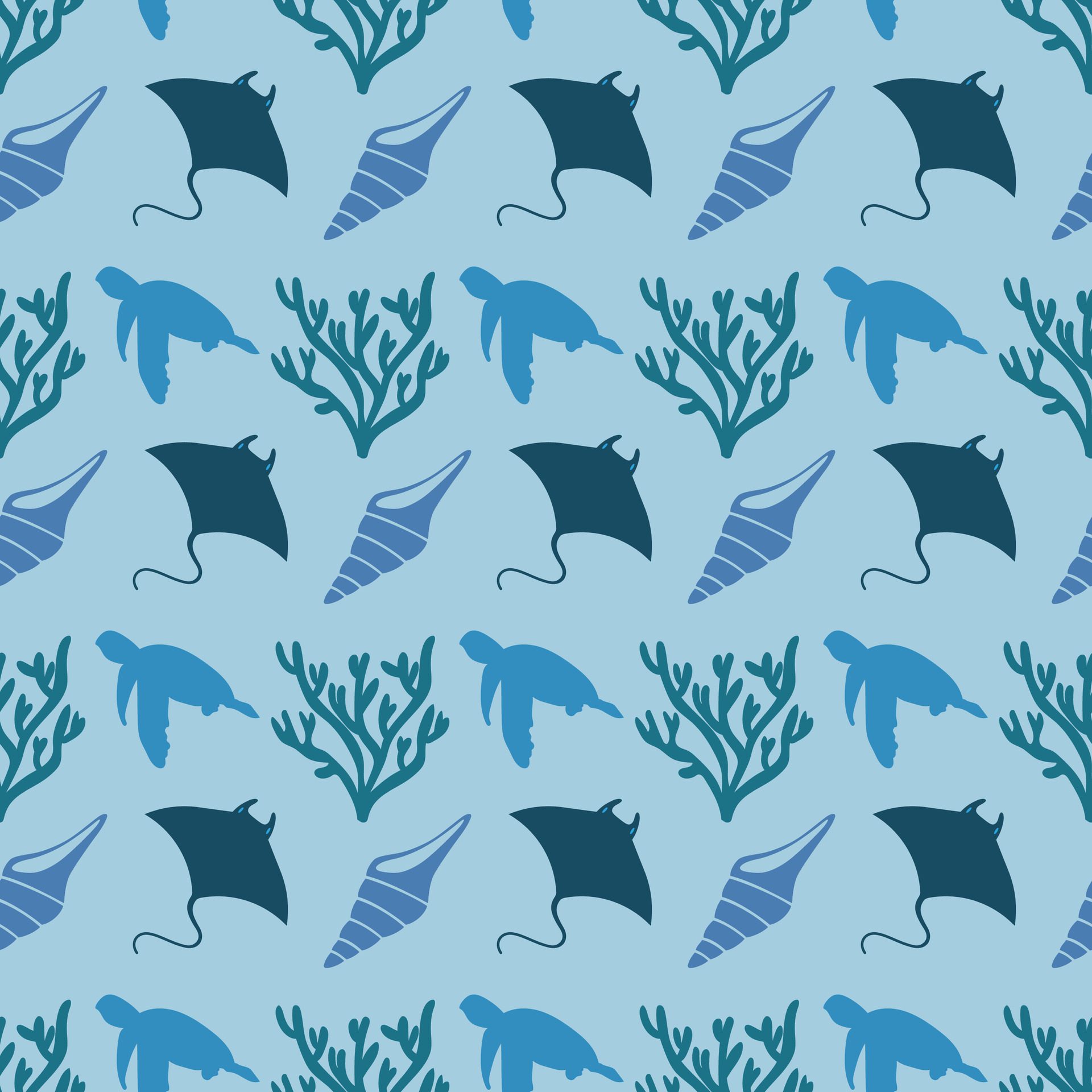 Jacobs Ocean Crossing Seamless Pattern Design Free Vector