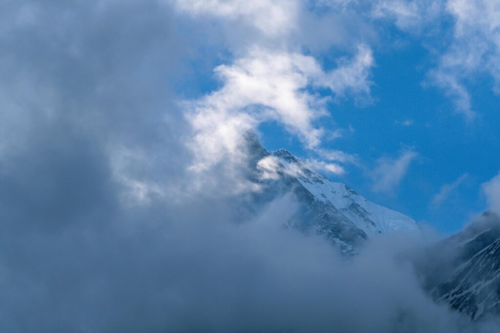 Mountain in Nepal, Annapurna Base Camp, Machapuchare Mountain, Annapurna Trekking, Travel in Nepal Stock Free