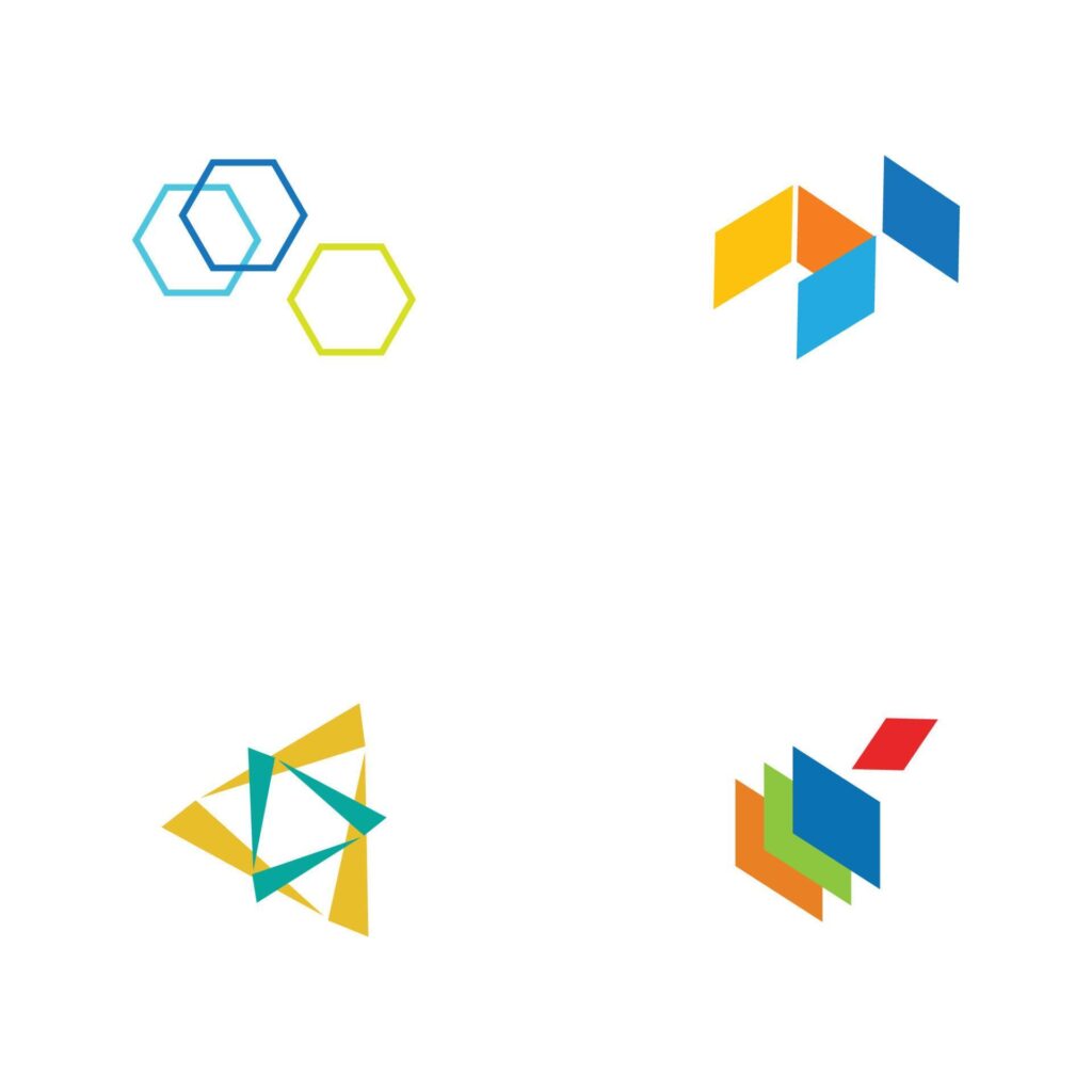 logo concept design for fintech and digital finance technologies Stock Free