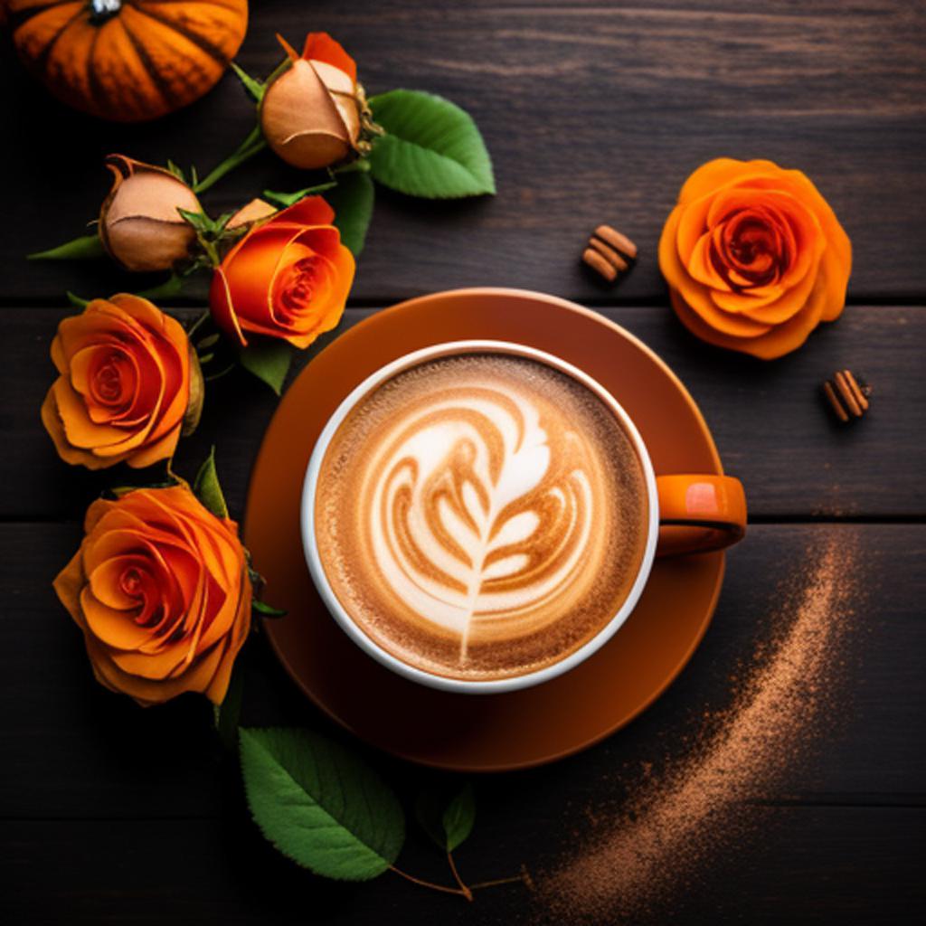 Pumpkin spice latte with by @ai_generated