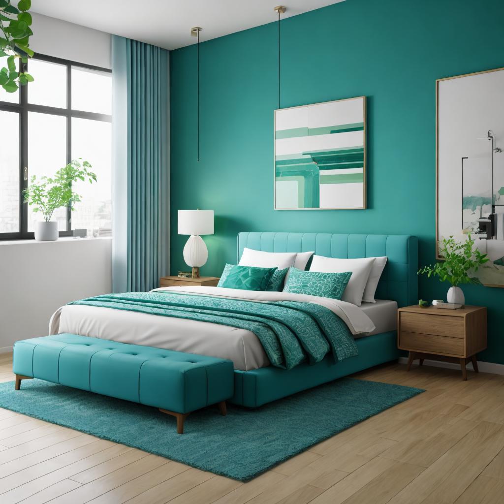 Couple bedroom modern style by @ai_generated