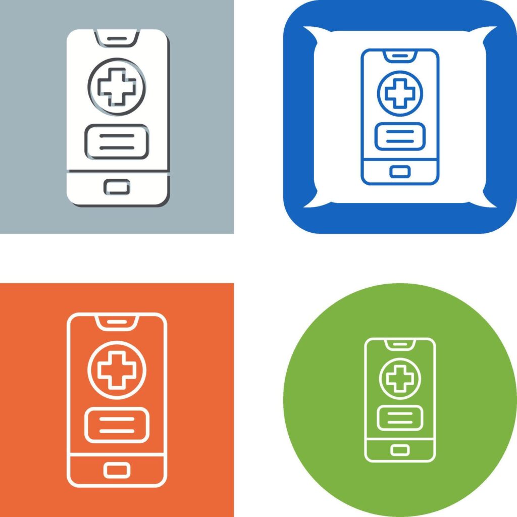 Medical app Icon Design Stock Free