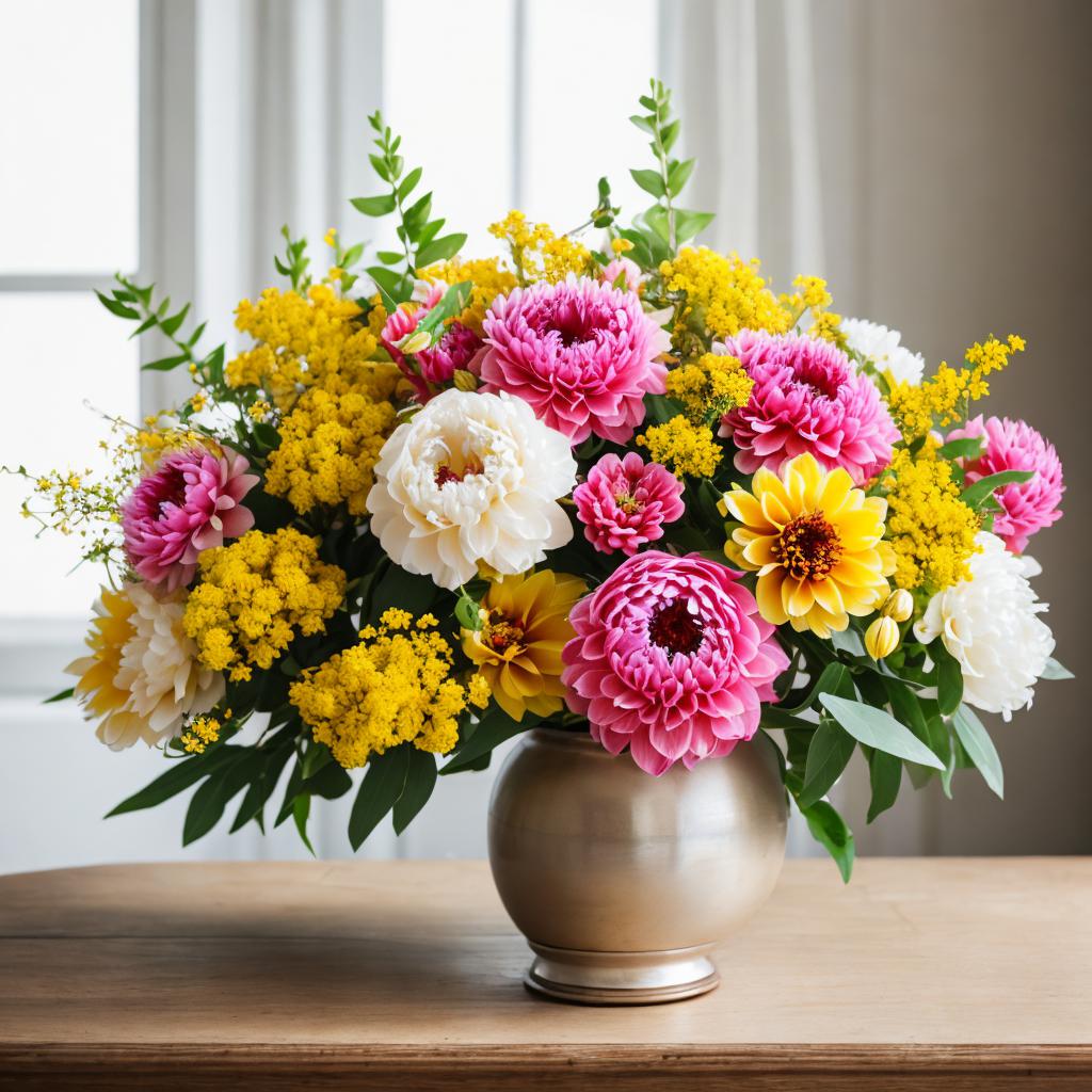 A floral arrangement with by @ai_generated