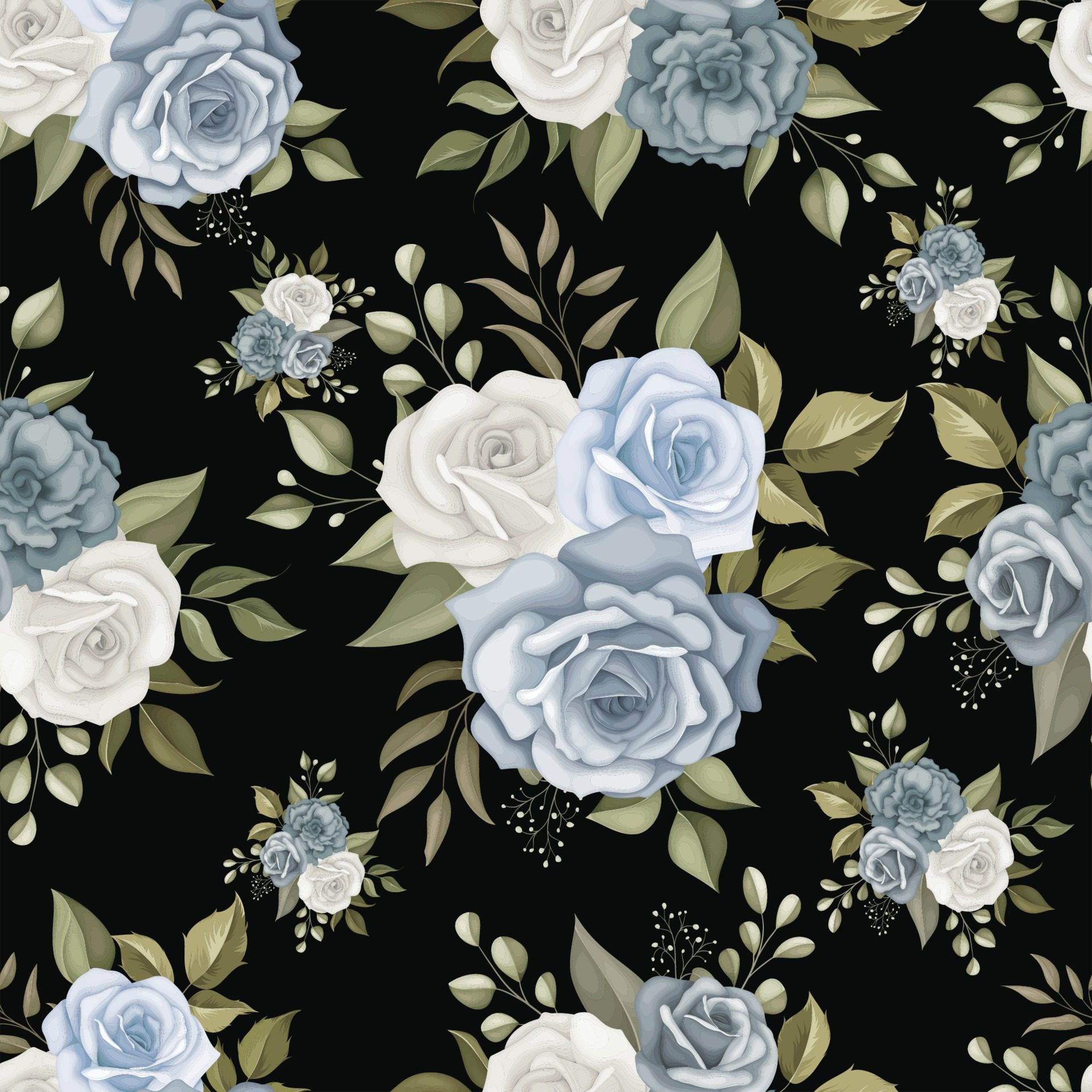 Beautiful floral seamless pattern Free Vector