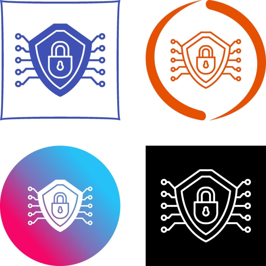 Cyber Security Icon Design Stock Free