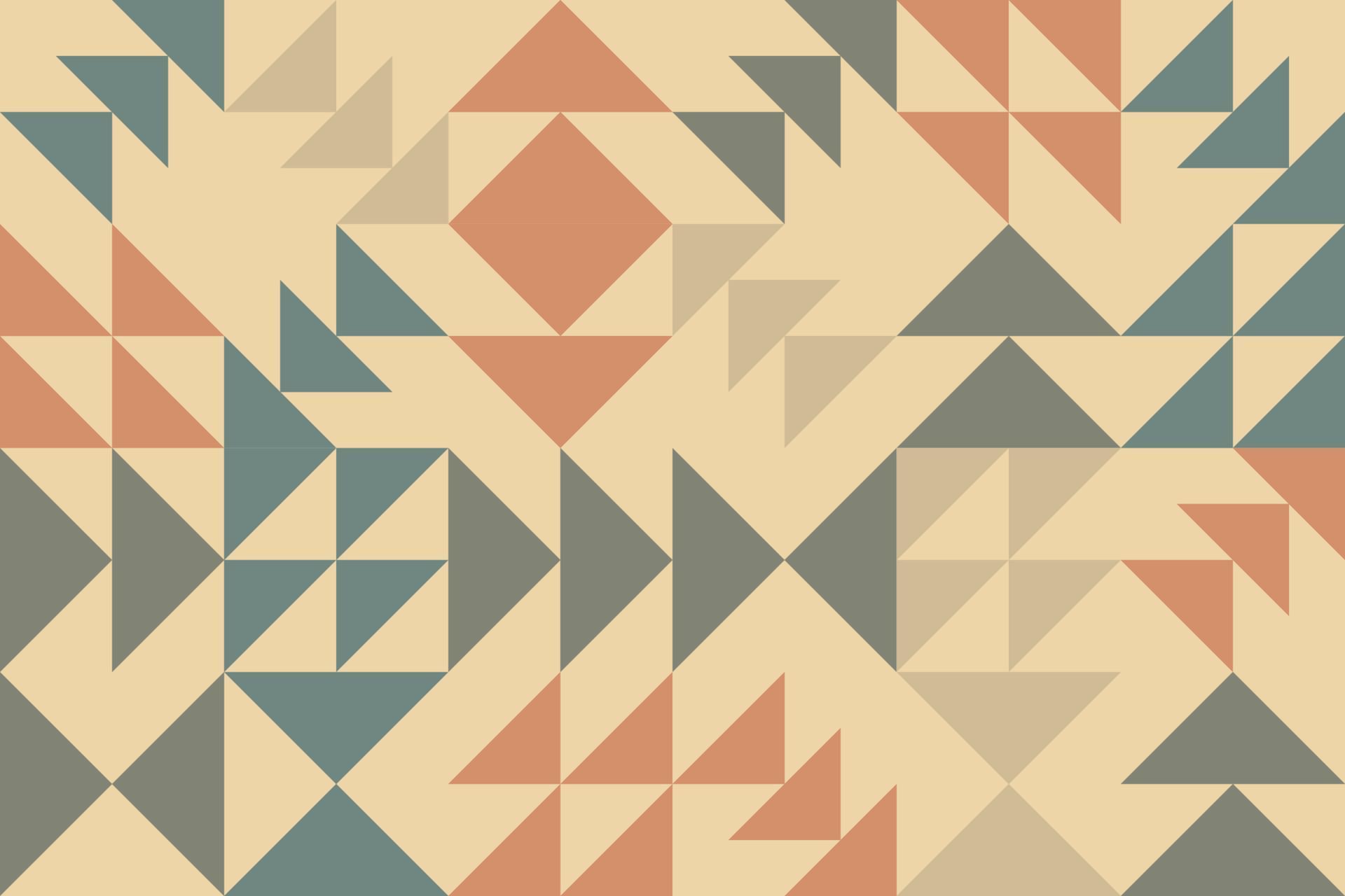 Abstract tileable decorative arrows seamless pattern design. Geometric colorful mosaic backdrop design in retro style Stock Free