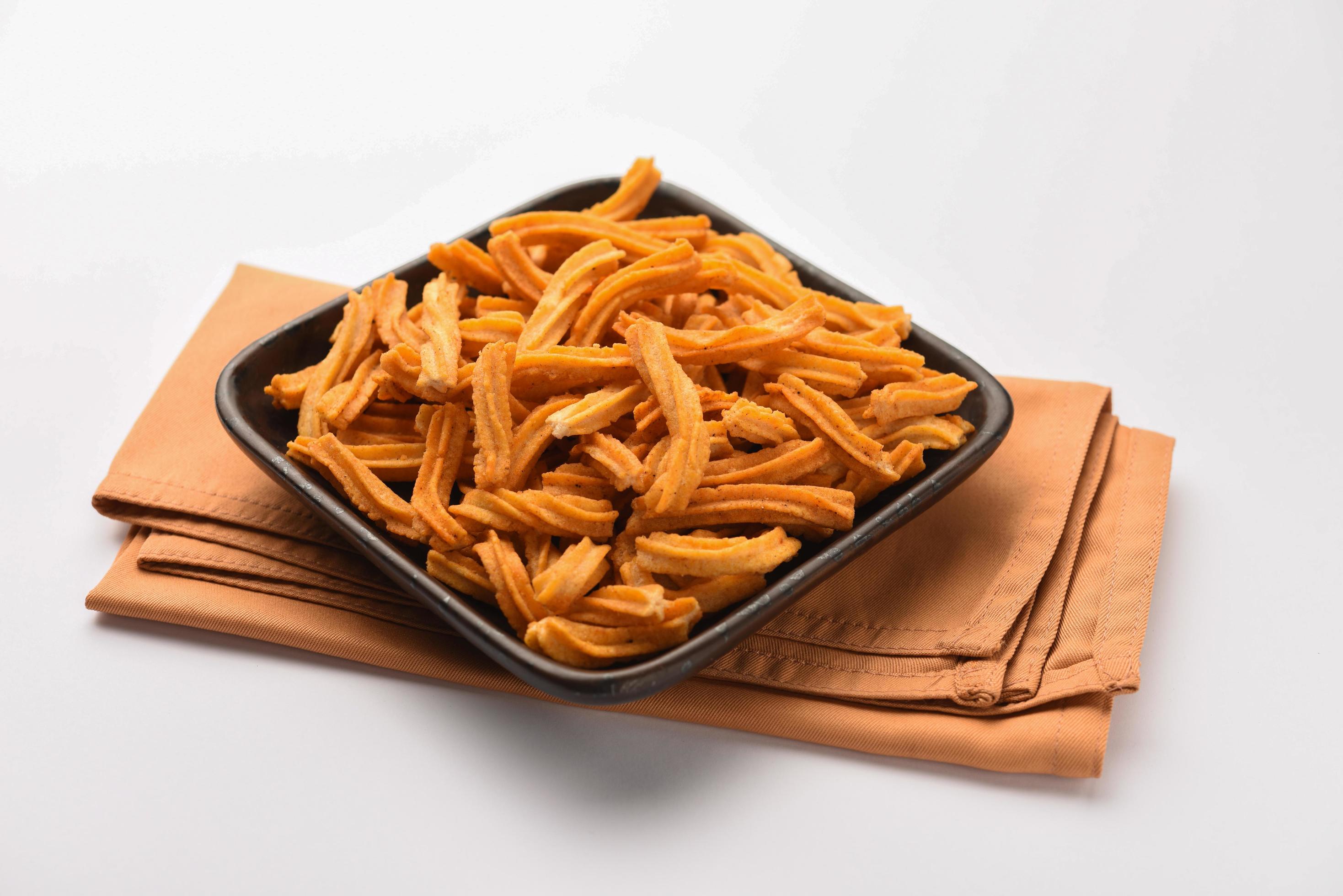 Salted Soya Sticks Indian namkeen food Stock Free