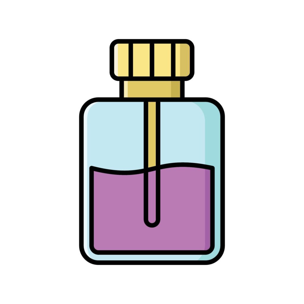 perfume icon design template simple and clean Stock Free